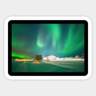 Arctic Circle Auroras in Alaska Sticker